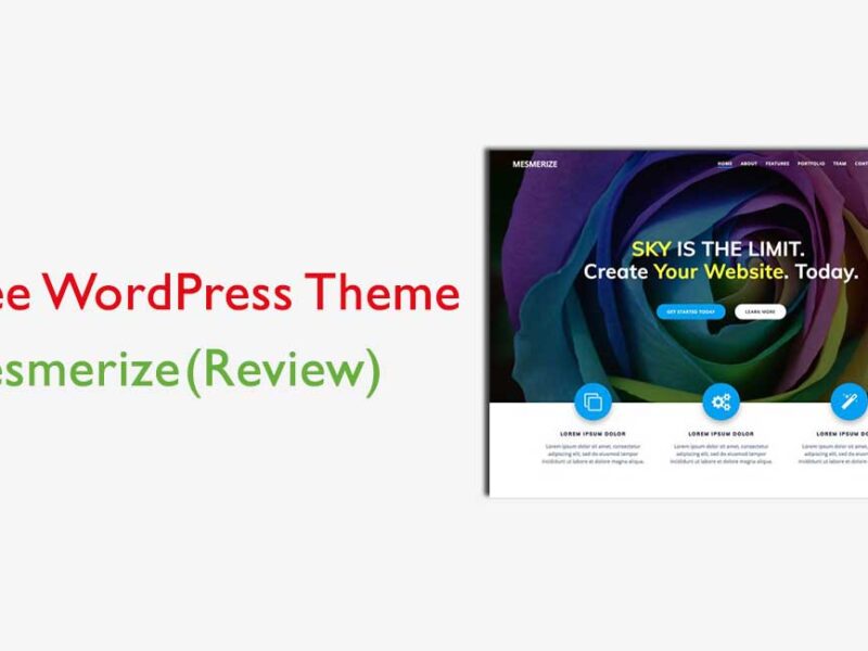 Mesmerize Review Best Free Business Theme