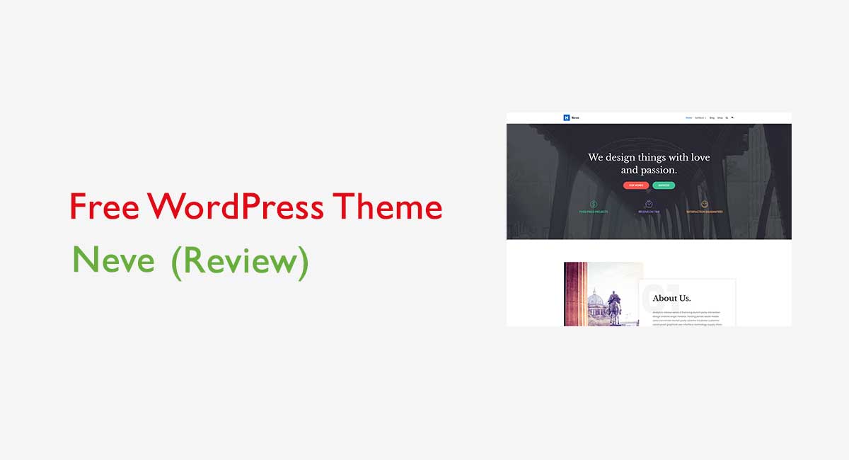 Best Free WordPress Theme Neve