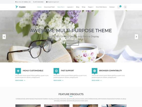 Flash WordPress Theme for Responsive WordPress Website