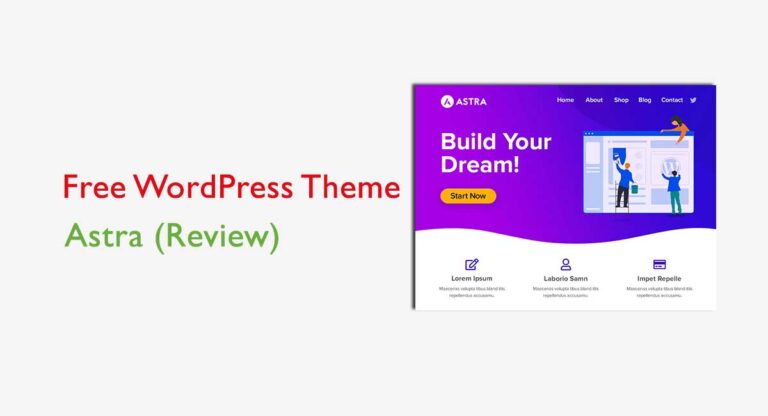 How to Start your Website with Astra WordPress theme