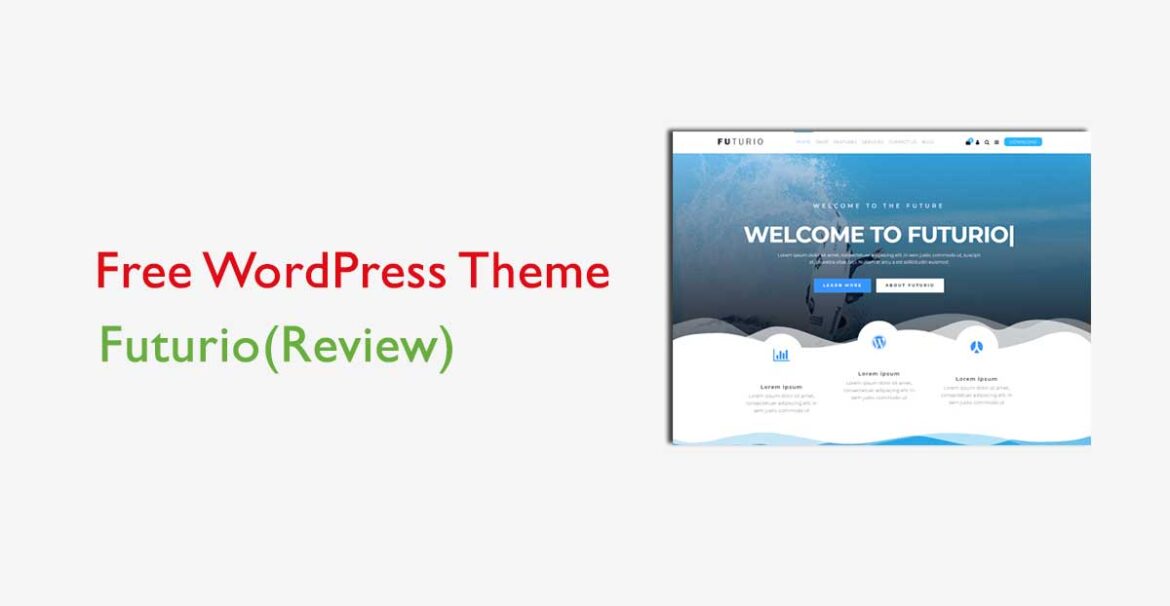 Futurio free WordPress theme