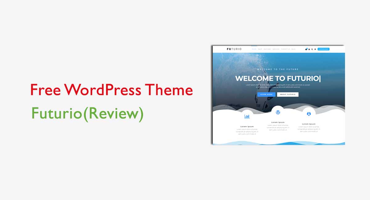 Futurio free WordPress theme