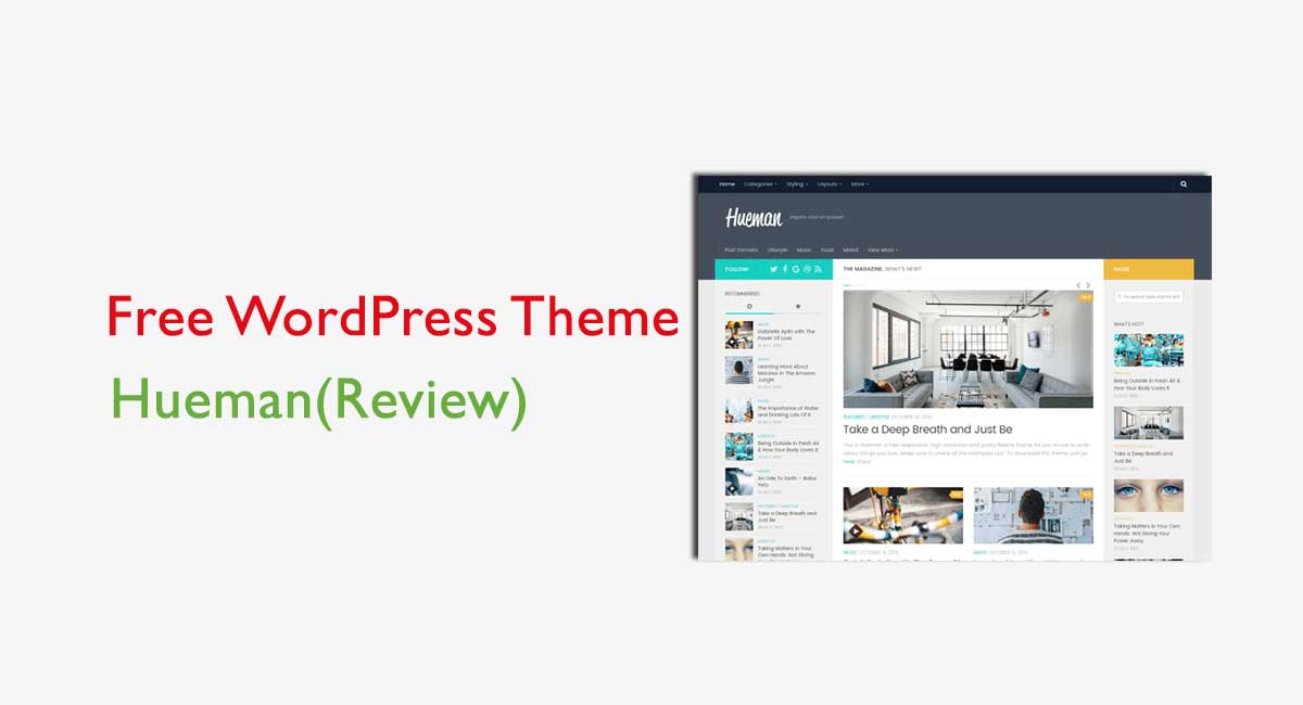 Free Hueman WordPress Theme